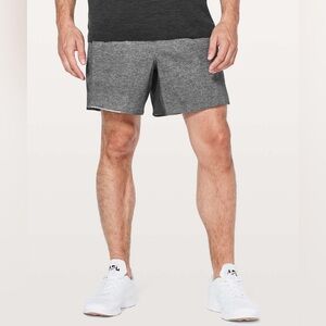 Lululemon Surge Shorts Mens Small Lined 6” Athletic Performance Running Gym Grey